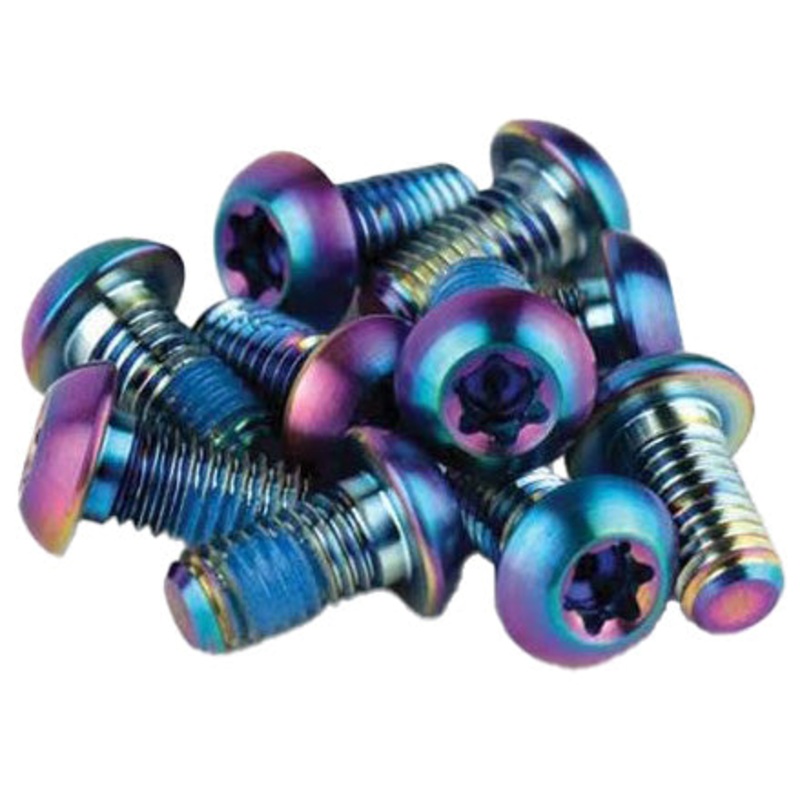 Titanium T25 Rotor Bolt Kit – Rainbow Set of 12