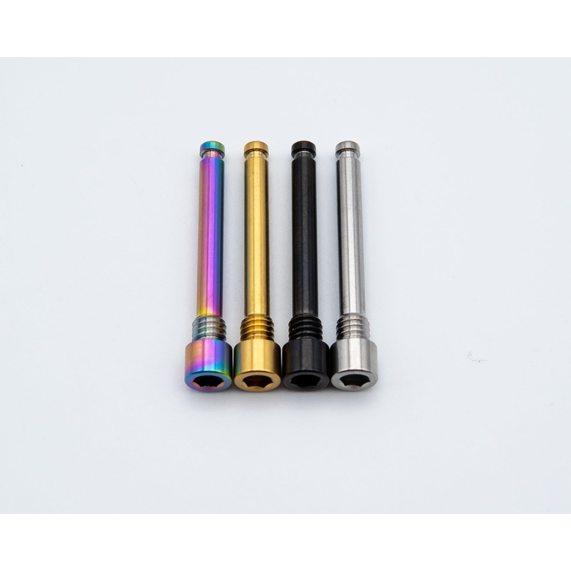 TRP Brake Pad Retaining Axle Titanium Bolt Rainbow Oil Slick