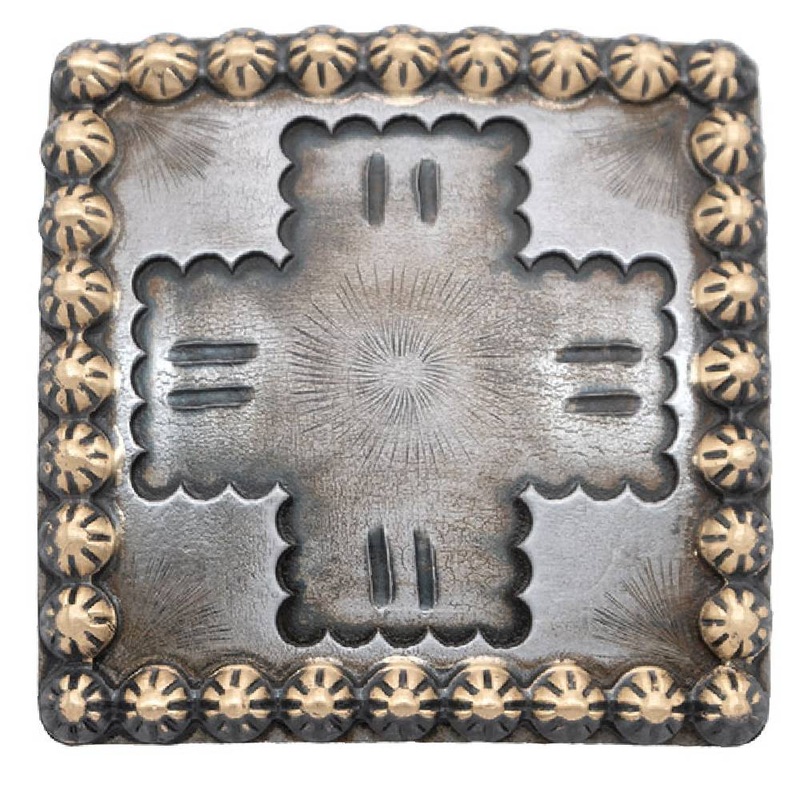 Antique Cross Screw Back Concho