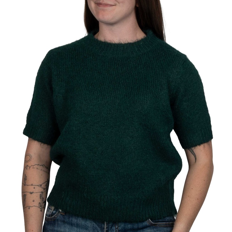 Hunter Green Sweater Knit Top