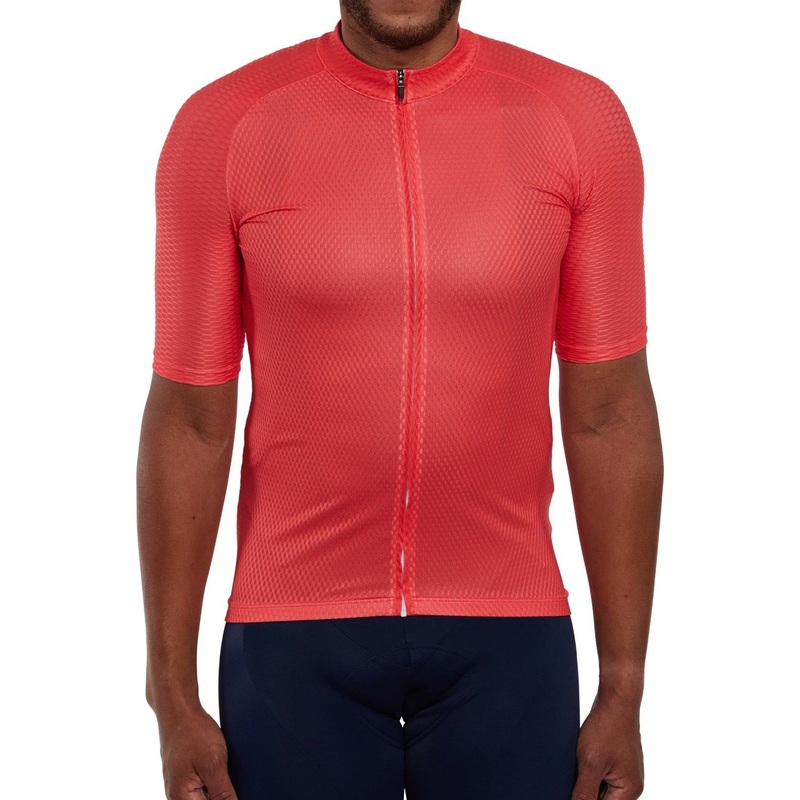 Men’s Alpint Road Bike Jersey – Coral Orange
