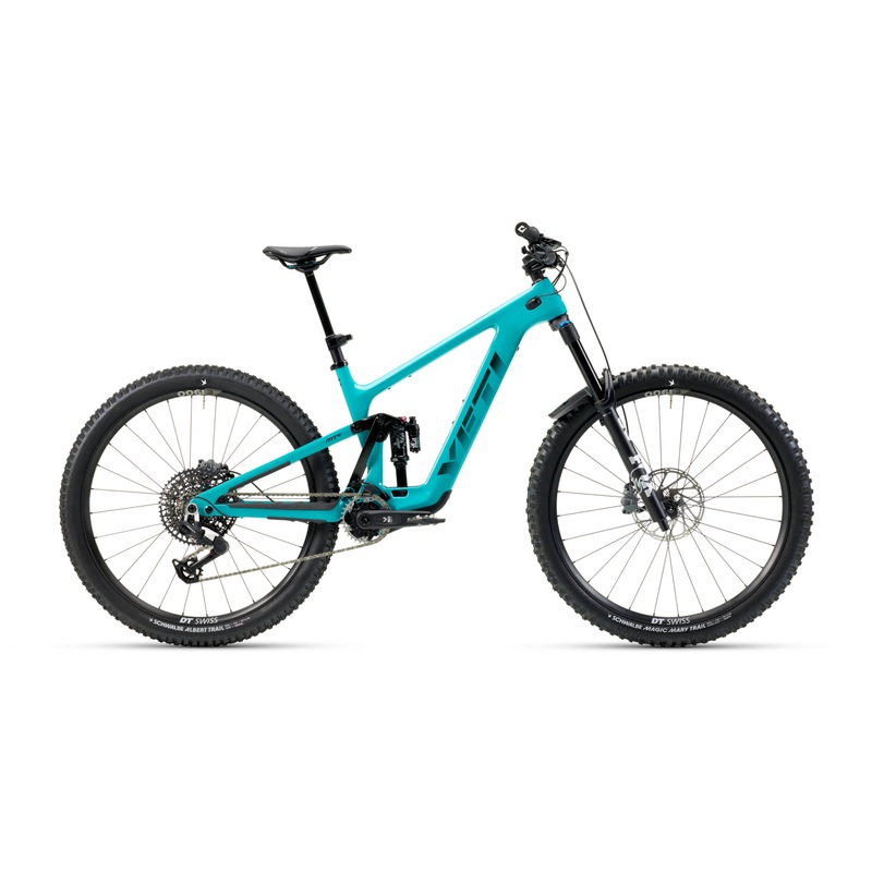 Yeti MTe Carbon Series Complete E-Bike w/ C2 E90 Series Build, 580wh, Turquoise