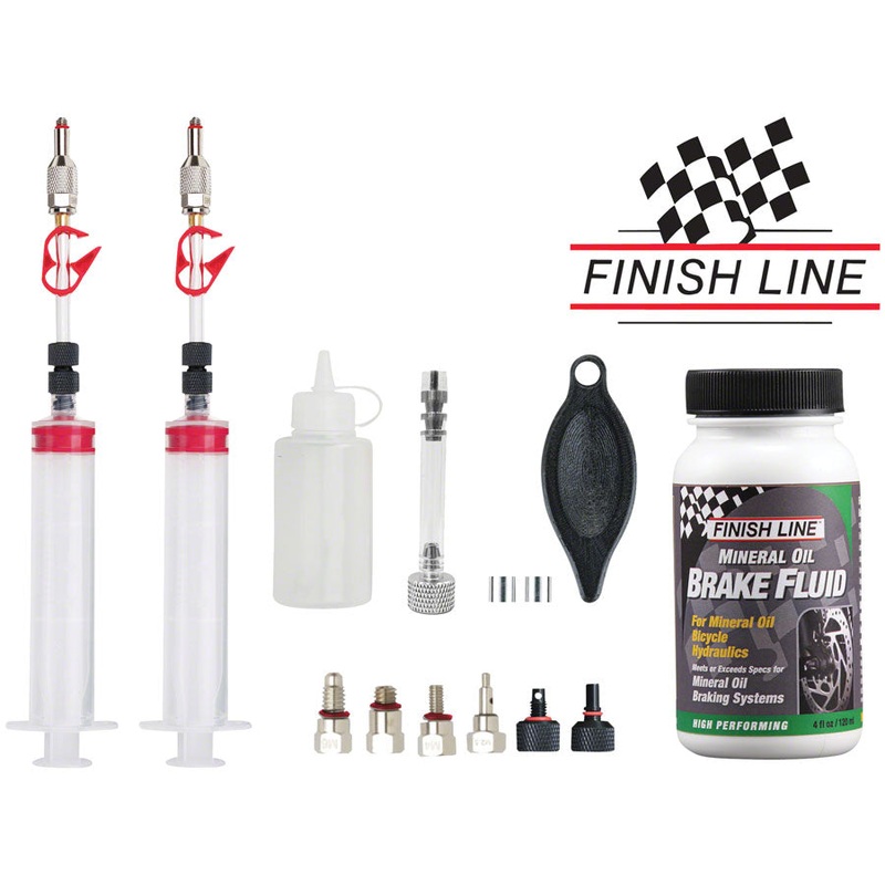 Jagwire Pro Mineral Oil Bleed Kit – Shimano Magura Tektro TRP Hayes Adapters Included