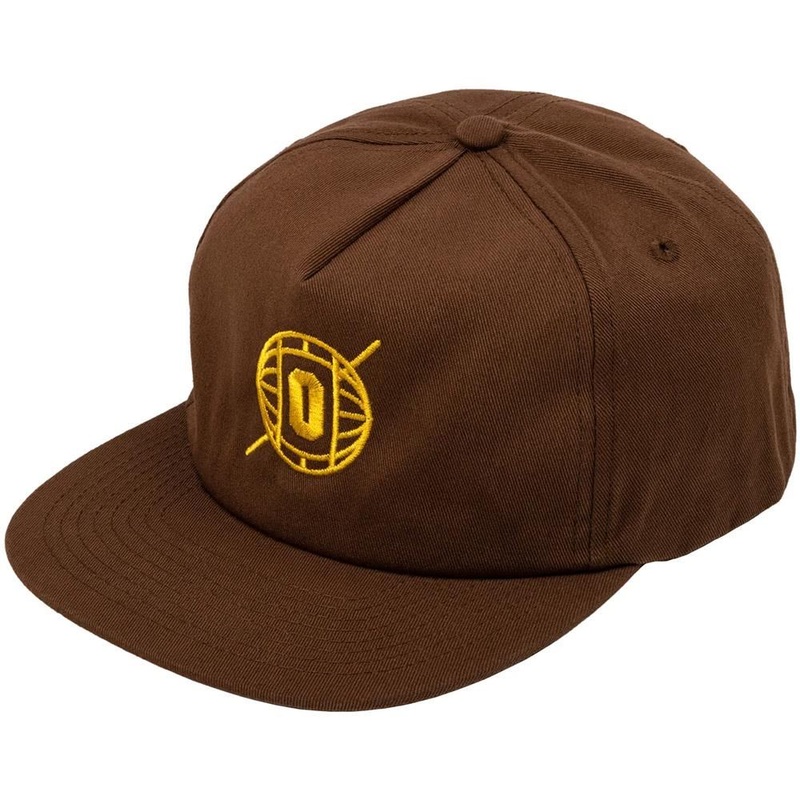 Odyssey Relay Hat – Brown With Golden Yellow Stitch