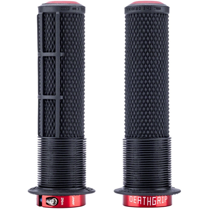 DMR DeathGrip 2 Race Edition Grips – Thick, Lock-On, Black, Flanged