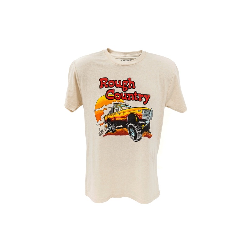 Rough Country | Rough Country T-Shirt | Throwback | Cream | XL | 84091XL