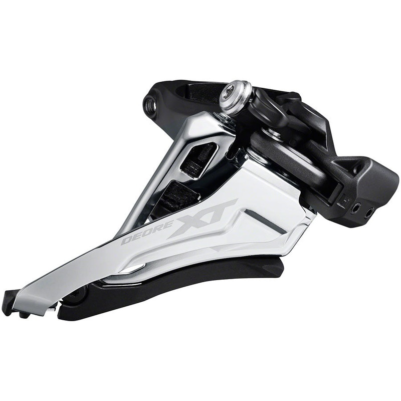 Shimano XT FD-M8100-M Front Derailleur – 2×12, 34.9/31.8/28.6 Clamp, Front Side-Swing, Black