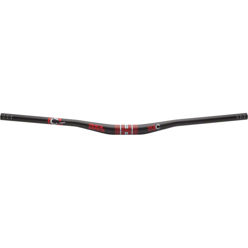 SIXC Riser Carbon Handlebar 31.8 x 785mm 3/4″ Rise Red Decal