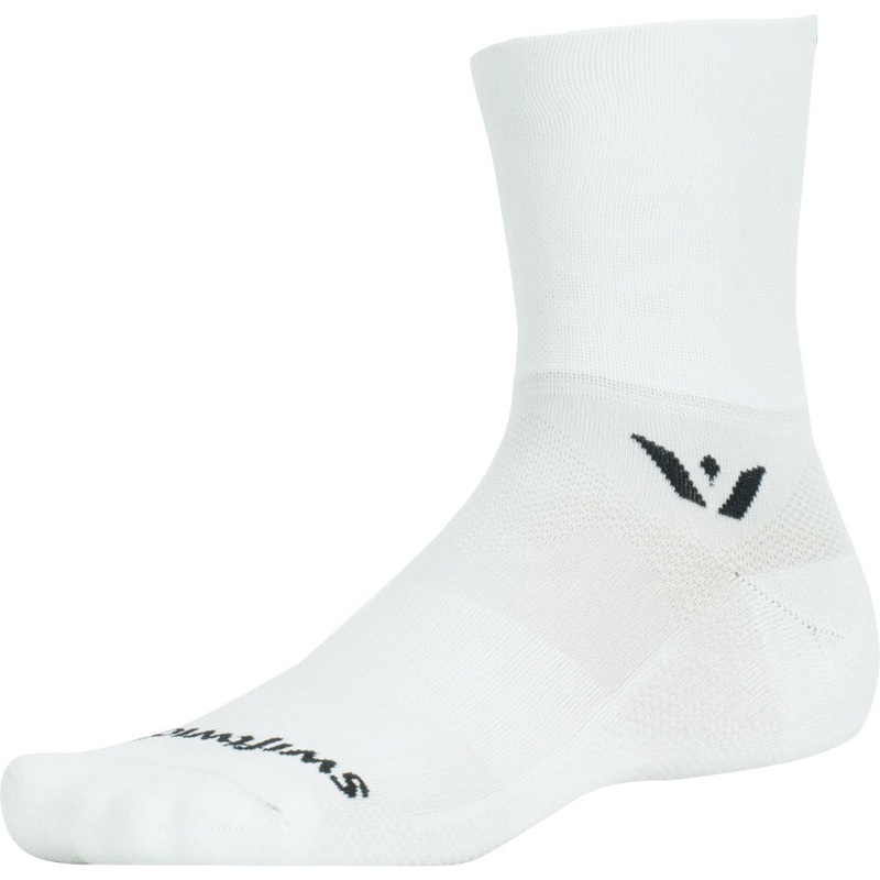 Swiftwick Aspire Four Socks – 4 inch, White