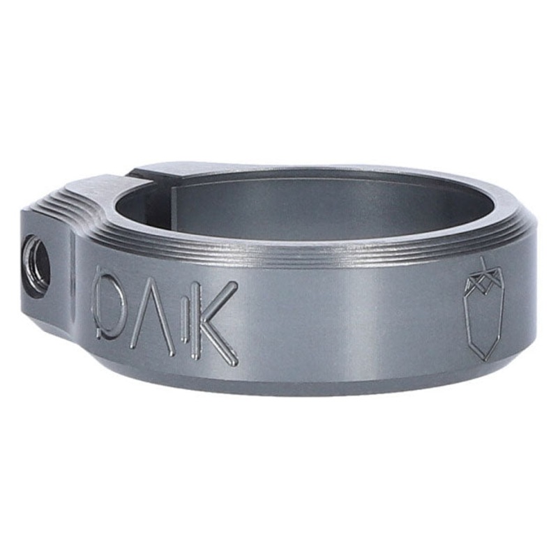 OAK Components Orbit Seatpost Clamp – 36.4mm Inner Diameter – Lunar Gray