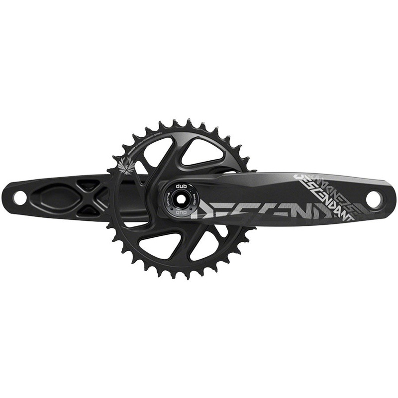 TruVativ Descendant All Downhill Crankset – 165mm, 10/11-Speed, 34t, Direct Mount, DUB Spindle Interface, Black, B1