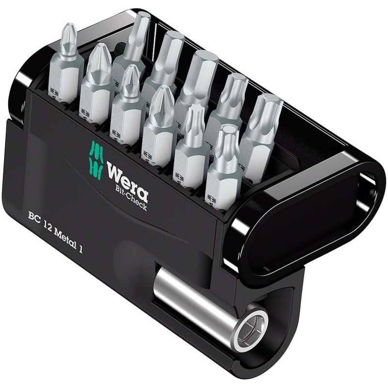 Wera Bit-Check 12 Metal 1 Bit Holder and Bit Set – 1/4″ Drive