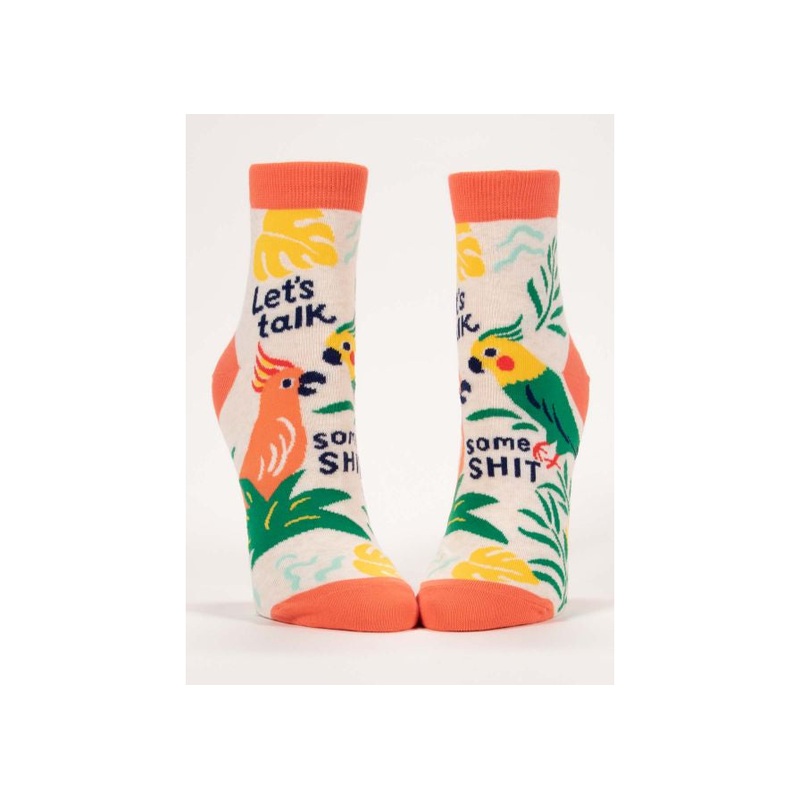Women’s Let’s Talk Some Shit Ankle Socks One Color