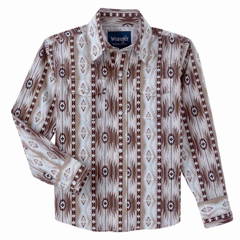 Wrangler Boy’s Checotah Print Shirt