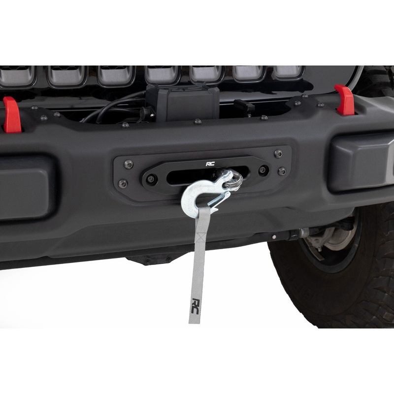 Rough Country | Winch Mounting Plate | Modular Steel OE Bumper | Jeep Gladiator JT/Wrangler JL (18-25) | 10652