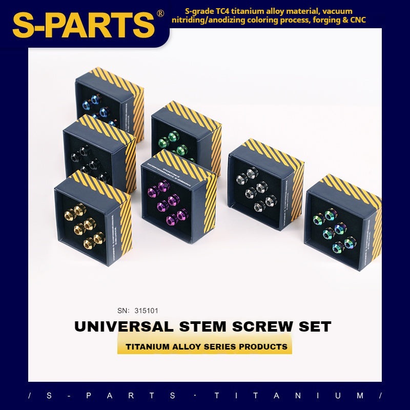 30% off S-PARTS Titanium Alloy Stem Screw Series M5 L18