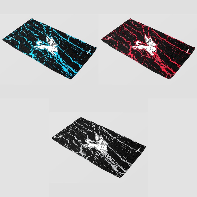 All Splatter Plush Towel 35″ 60″ ISD (3 Color Variants) Blue