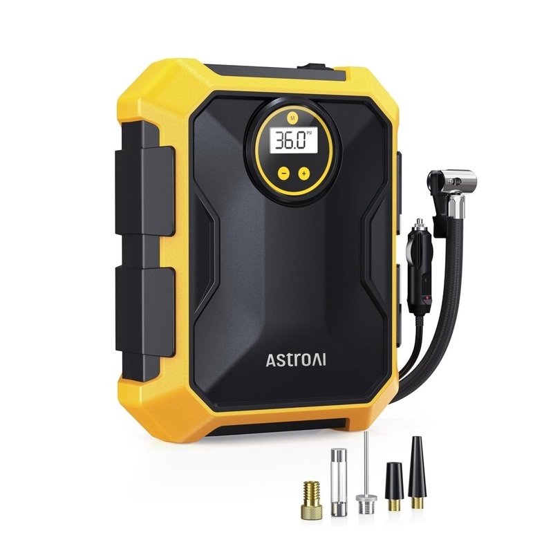 AstroAI Tire Inflator 12V / 110psi Yellow