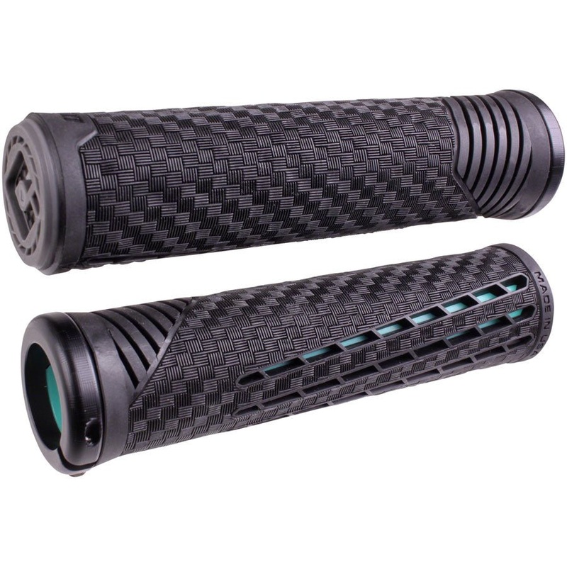 ODI CF Grips – Lock-On Black/Mint