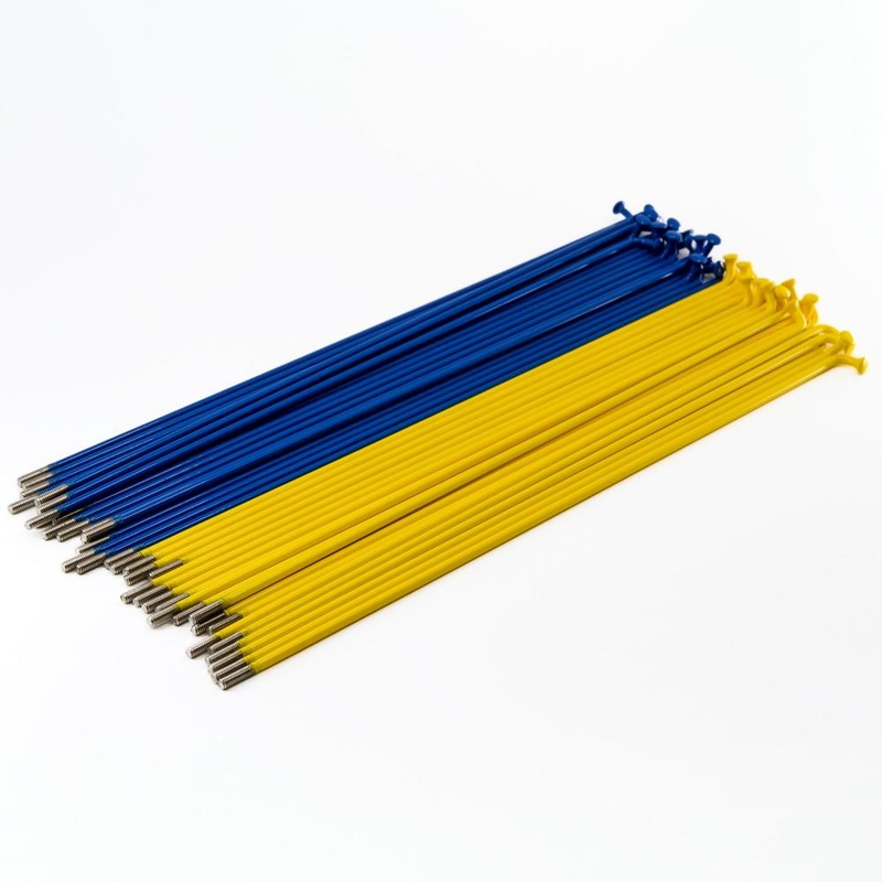 Source Stainless Spokes (40 Pack) – Blue/Yellow