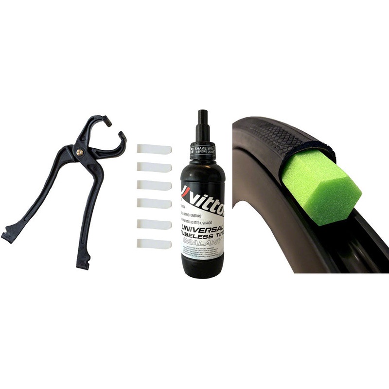 Vittoria Air-Liner Tubeless Road Kit – 2 Inserts Tire Sealant Pliers Clips Small 25mm
