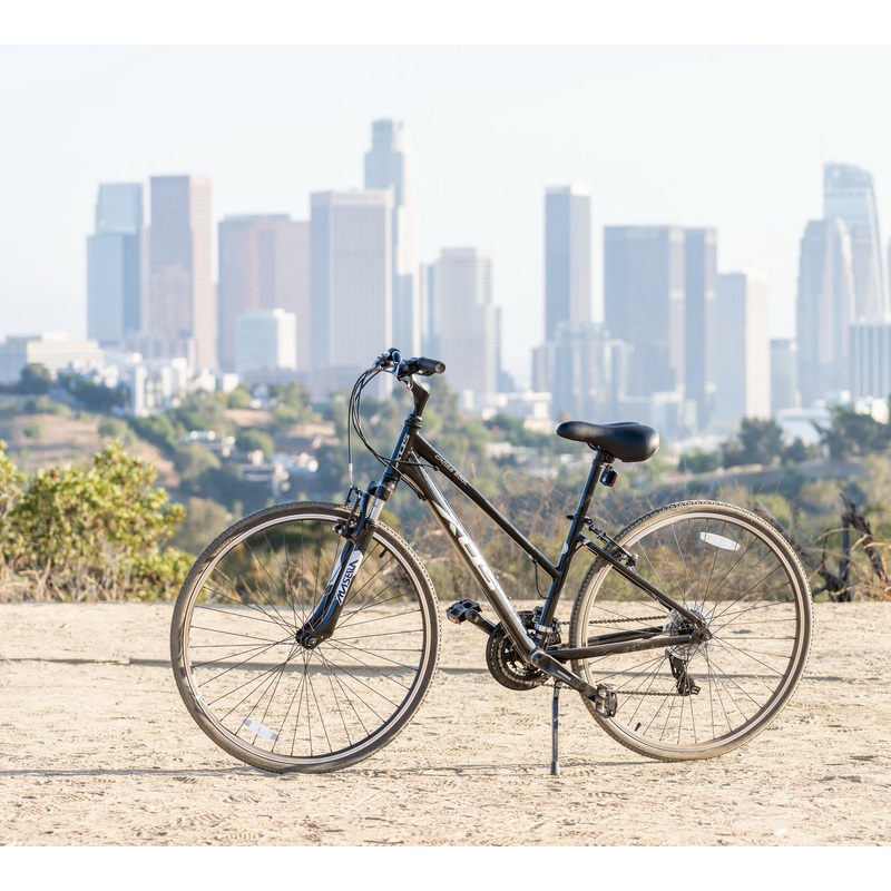 XDS Cross 200 21sp 700C Step-Through Comfort Hybrid Bike // Jet Black Black