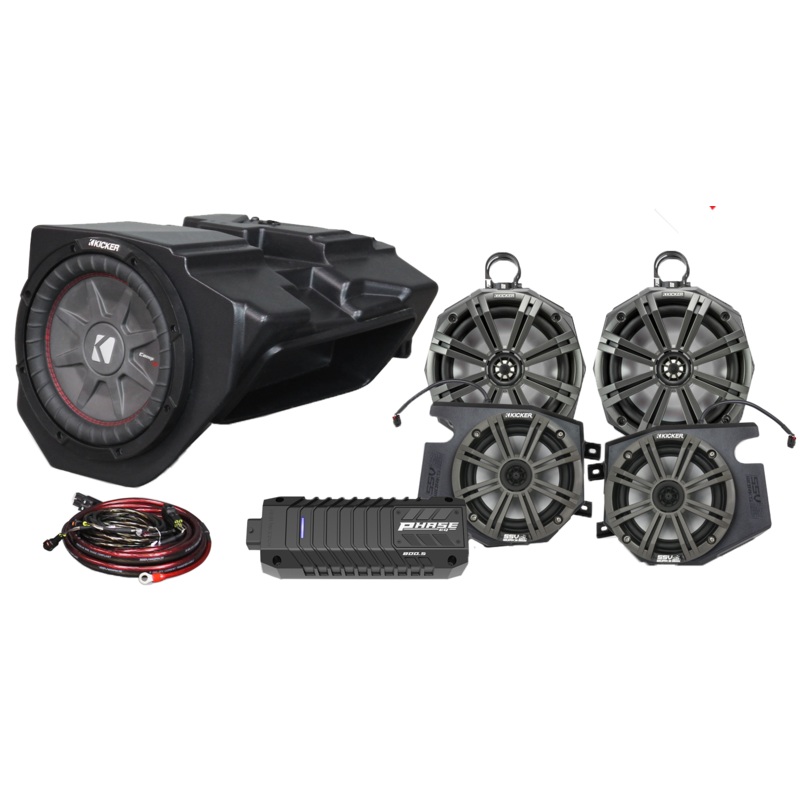 5 Speaker Plug And Play Kit W/ 8″ Cage Pods Kicker Ride Co