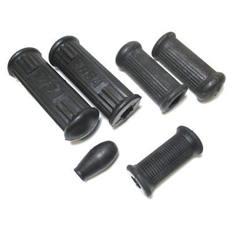 BSA footrest rubber set late model twins short passenger rubbers A65 A50 twin