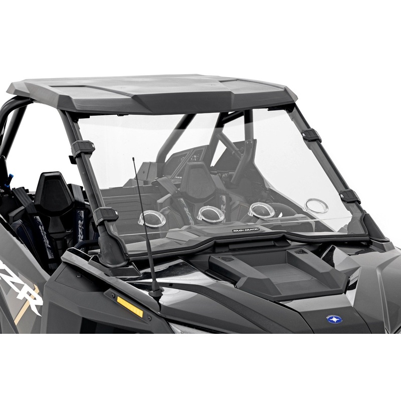Rough Country | Vented Full Windshield | Scratch Resistant | Polaris RZR Turbo R  | 98202010