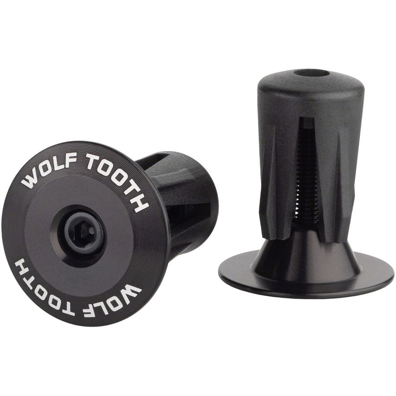 Wolf Tooth Alloy Bar End Plugs – Black