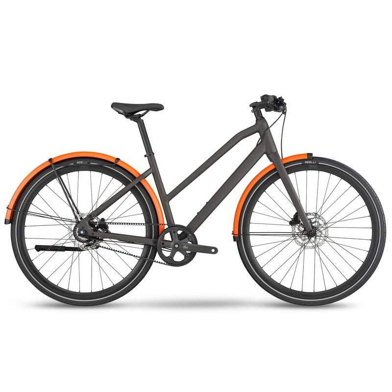 BMC 257 AL THREE Step Through Disc Hybrid Bike Anthracite/Orange