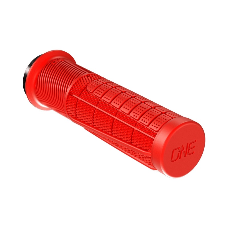 OneUp Components Thick Lock-On Grips – Red