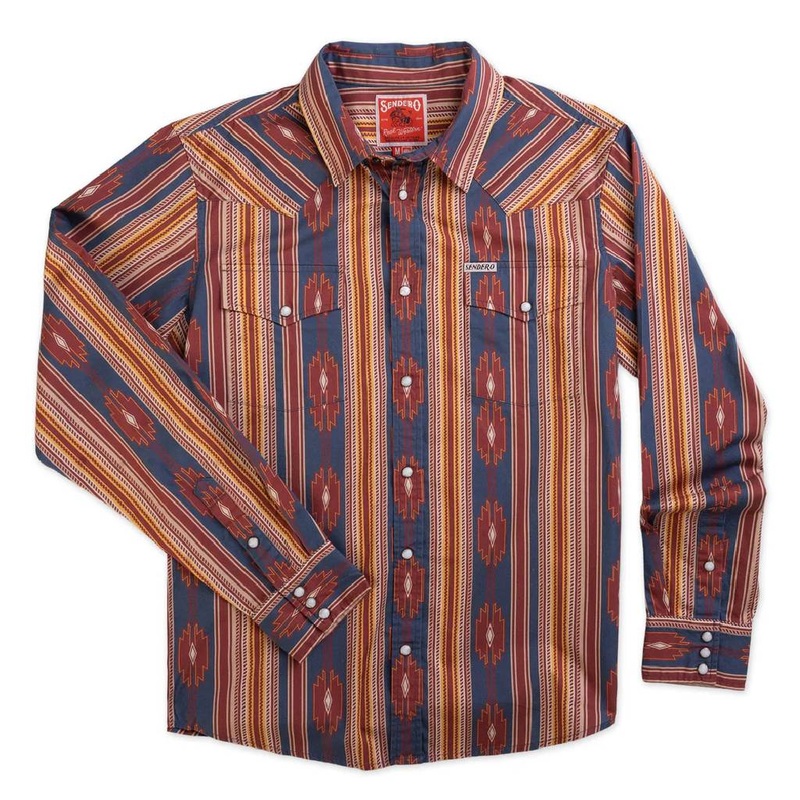 Sendero Provisions Men’s The Wyatt Snap Shirt – Chevron Stripe Tulsa