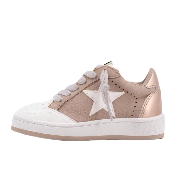 ShuShop Toddler Paz Mini Sneaker – Beige Suede