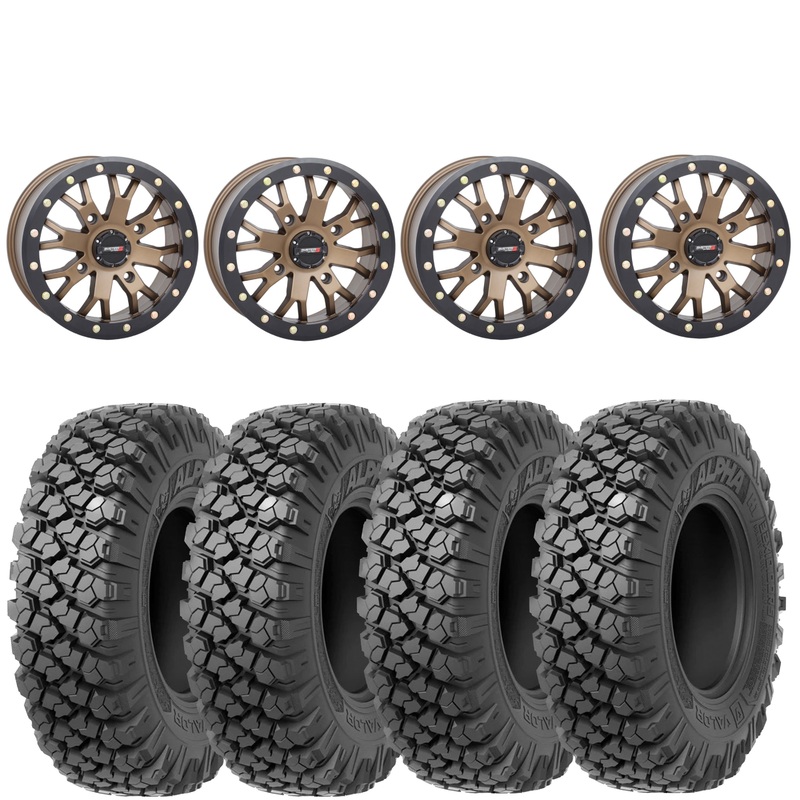 System 3 SB4 4/137 Matte Bronze mounted on Valor Offroad Alpha tires