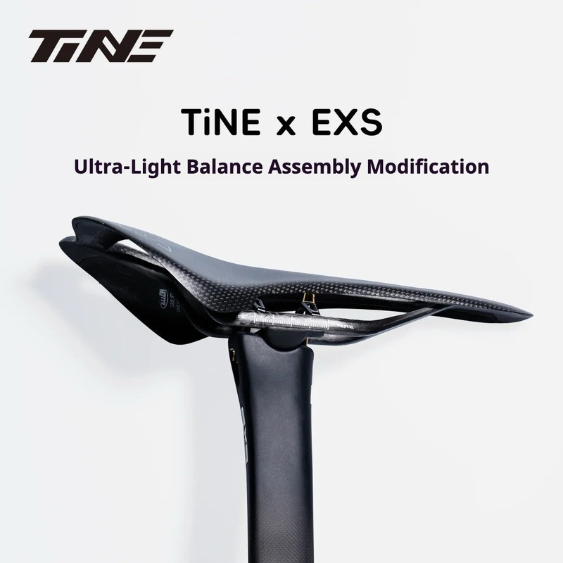 TiNE EXS Ultra-Light Titanium Seatpost Clamp Yoke Kit | 40.6% Weight Reduction