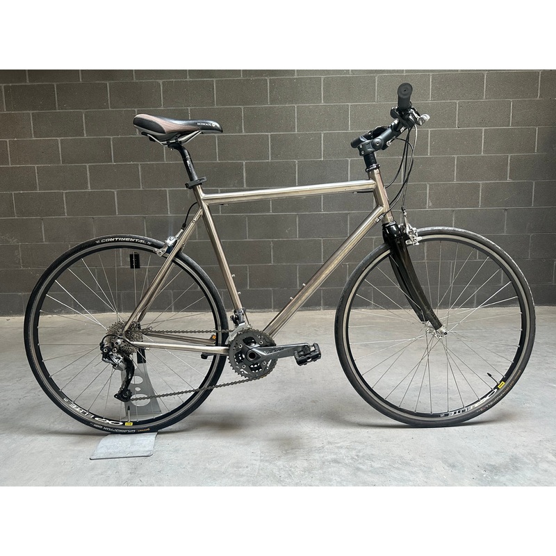 Van Nicholas Zephyr Titanium Flat Bar Road Bike 58cm XL