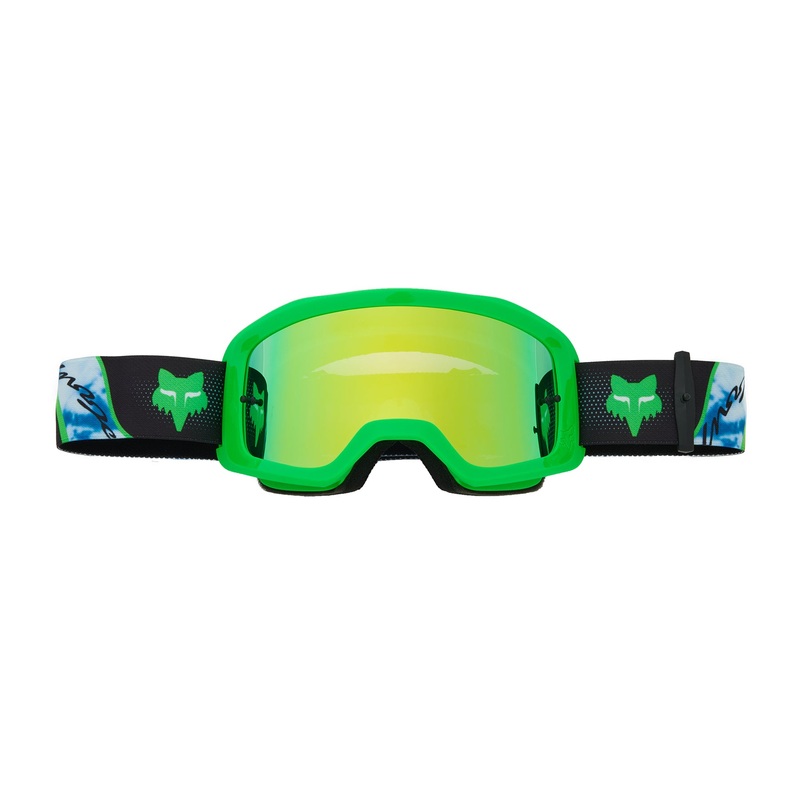 Fox Main Atlas Goggles – One Size Fits Most – Black – Green – Spark Mirror Green Lens