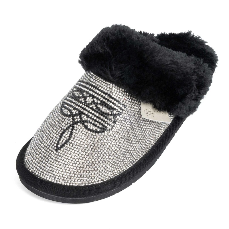 Alexis Rhinestone Slide Slipper