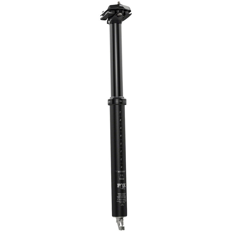 FOX Transfer Performance Elite Dropper Seatpost – 34.9 mm, 120 mm, Internal Routing, Anodized Black