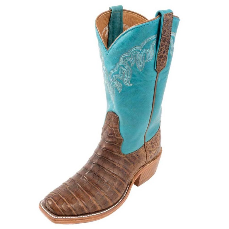 Rios of Mercedes Women’s Chocolate Oiled Caiman Belly Boot