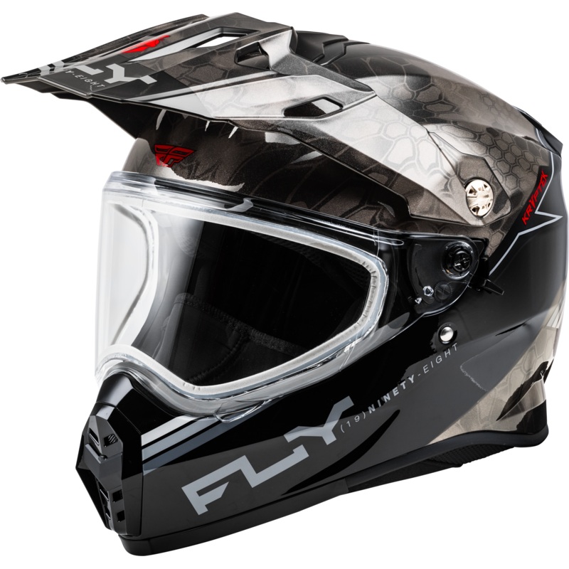 Trekker Cw Conceal Helmet Dual Shld Black/Grey/White Lg
