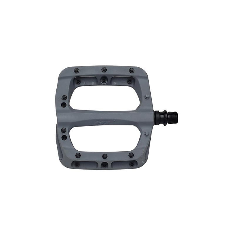 HT Components PA03A Nano P Platform Pedals Body: Nylon Spindle: Cr-Mo 9/16” Grey
