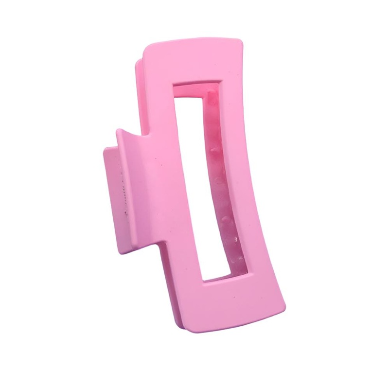 Large Classic Matte Hair Claw Clip – Spring Pink
