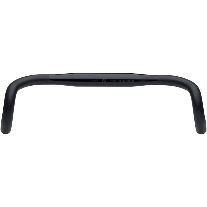 Salsa Cowbell Deluxe Drop Handlebar – Aluminum, 31.8mm, 42cm, Black