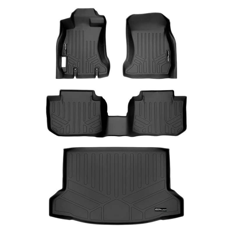 SMARTLINER Custom Fit Floor Liners For 2013-2017 Subaru Crosstrek / XV Crosstrek Black