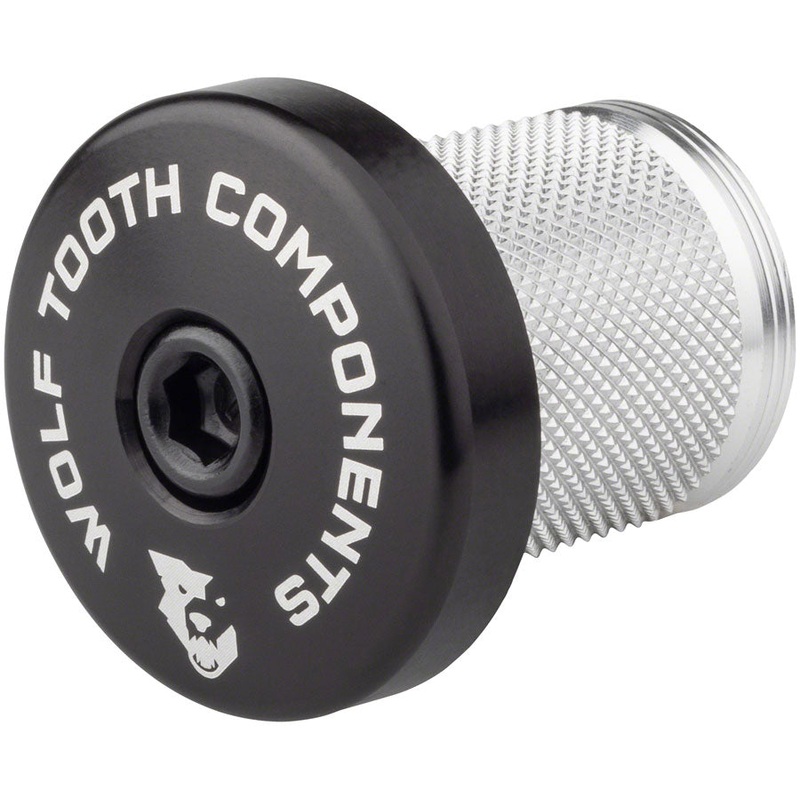 Wolf Tooth Compression Plug with Integrated Spacer Stem Cap, Black