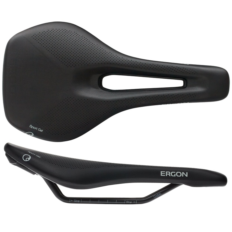Ergon SR Sport Gel Women’s Saddle, Small/Medium, Black