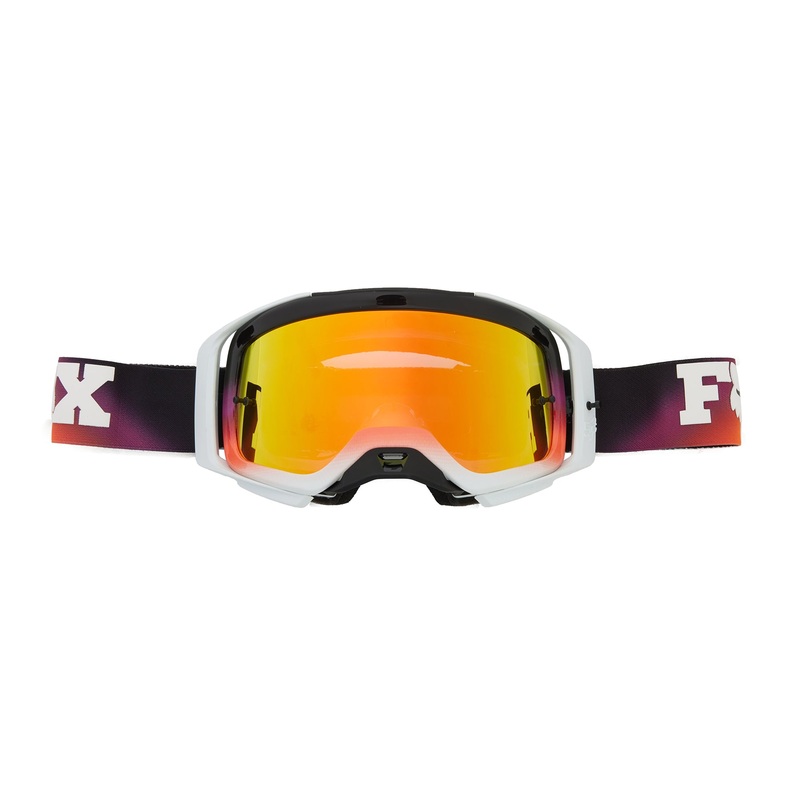 Fox Airspace Streak Goggles – One Size Fits Most – White – Spark Mirror Red Lens