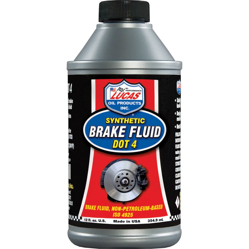 LUCAS Synthetic Brake Fluid DOT 4 – 12oz (Part No. 10827)